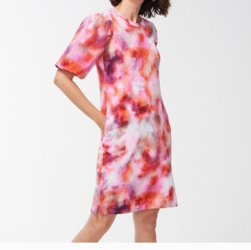 Chico's Vibrant Pink and Red Mini Dress